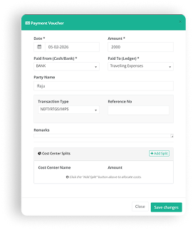 Payment Voucher Form