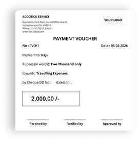 Payment Voucher Document